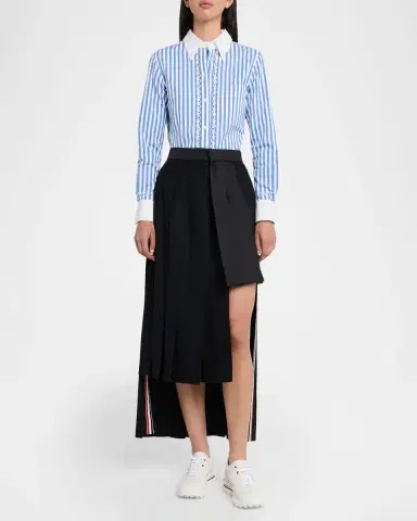 Thom Browne Soft Tech Leather Runner Sneakers | Thumbnail 3 Thom Browne Soft Tech Leather Runner Sneakers | Thumbnail 3