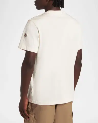 Moncler Men's Classic-Fit Cotton Logo T-Shirt | Thumbnail 3 Moncler Men's Classic-Fit Cotton Logo T-Shirt | Thumbnail 3