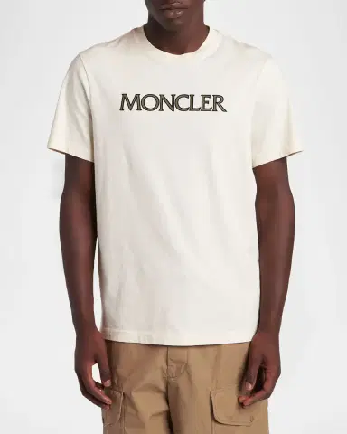 Moncler Men's Classic-Fit Cotton Logo T-Shirt | Thumbnail 4 Moncler Men's Classic-Fit Cotton Logo T-Shirt | Thumbnail 4