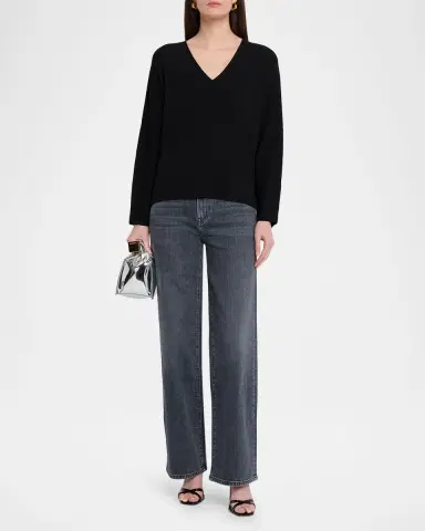 Lafayette 148 New York Ribbed V-Neck Sweater | Thumbnail 2 Lafayette 148 New York Ribbed V-Neck Sweater | Thumbnail 2