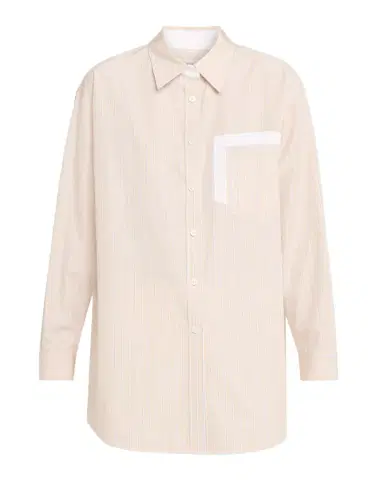 Lafayette 148 New York Striped Cotton Poplin Oversized Boyfriend Shirt | Thumbnail 1 Lafayette 148 New York Striped Cotton Poplin Oversized Boyfriend Shirt | Thumbnail 1