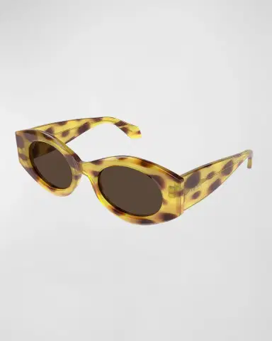 ALAÏA 99mm Acetate Oval Sunglasses | Thumbnail 2 ALAÏA 99mm Acetate Oval Sunglasses | Thumbnail 2