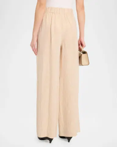 Lafayette 148 New York Astor Wide-Leg Linen Pants | Thumbnail 3 Lafayette 148 New York Astor Wide-Leg Linen Pants | Thumbnail 3