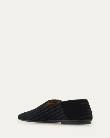 Tom Ford Men's Striped Velvet Loafers | Thumbnail 2 Tom Ford Men's Striped Velvet Loafers | Thumbnail 2