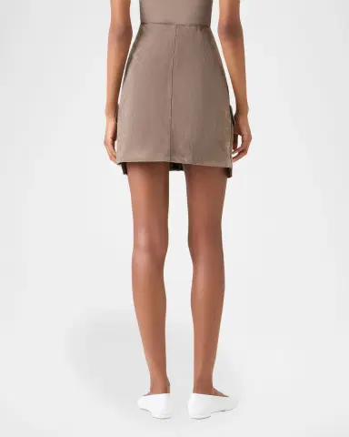 Akris Suede Cargo Pocket Mini Skirt | Thumbnail 2 Akris Suede Cargo Pocket Mini Skirt | Thumbnail 2
