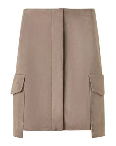 Akris Suede Cargo Pocket Mini Skirt | Thumbnail 1 Akris Suede Cargo Pocket Mini Skirt | Thumbnail 1