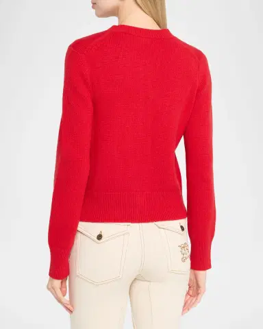 Burberry Sienna EKD Cashmere Crewneck Cardigan | Thumbnail 3 Burberry Sienna EKD Cashmere Crewneck Cardigan | Thumbnail 3