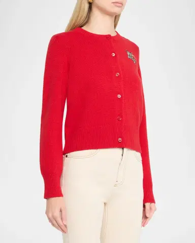 Burberry Sienna EKD Cashmere Crewneck Cardigan | Thumbnail 4 Burberry Sienna EKD Cashmere Crewneck Cardigan | Thumbnail 4