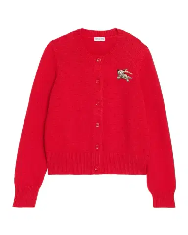 Burberry Sienna EKD Cashmere Crewneck Cardigan | Thumbnail 1 Burberry Sienna EKD Cashmere Crewneck Cardigan | Thumbnail 1