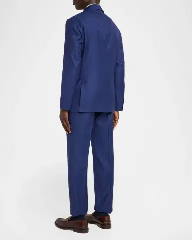 Brunello Cucinelli Pinstriped Linen-Blend Single-Breasted Suit | Thumbnail 2 Brunello Cucinelli Pinstriped Linen-Blend Single-Breasted Suit | Thumbnail 2
