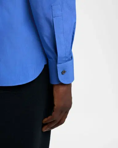 TOM FORD Men's Piece-Dyed Cotton Poplin Dress Shirt | Thumbnail 5 TOM FORD Men's Piece-Dyed Cotton Poplin Dress Shirt | Thumbnail 5