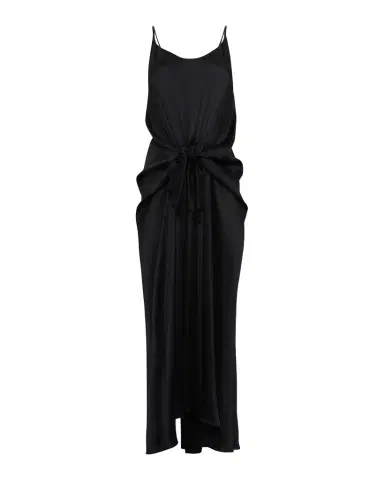 JW Anderson Sleeveless Knotted Crinkle Silk Maxi Dress | Thumbnail 1 JW Anderson Sleeveless Knotted Crinkle Silk Maxi Dress | Thumbnail 1