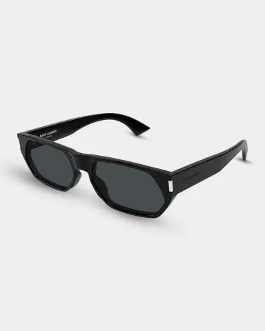 Saint Laurent Men's SL 898-001 Acetate Rectangle Sunglasses | Thumbnail 2 Saint Laurent Men's SL 898-001 Acetate Rectangle Sunglasses | Thumbnail 2