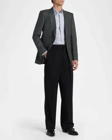 TOM FORD Men's Oxford Striped Slim-Fit Dress Shirt | Thumbnail 2 TOM FORD Men's Oxford Striped Slim-Fit Dress Shirt | Thumbnail 2