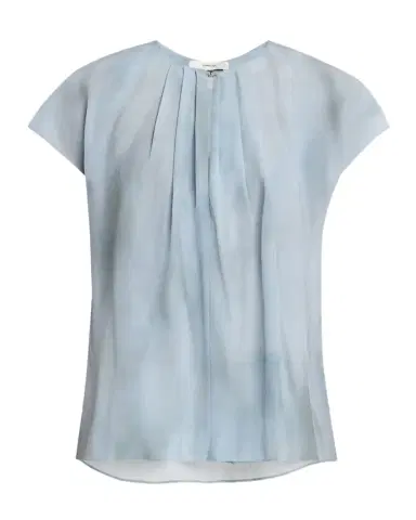 Vince Washed Ombré Silk Cap-Sleeve Blouse | Thumbnail 1 Vince Washed Ombré Silk Cap-Sleeve Blouse | Thumbnail 1