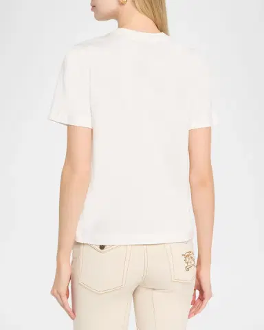 Burberry Frankie Logo Embroidered Short-Sleeve T-Shirt | Thumbnail 3 Burberry Frankie Logo Embroidered Short-Sleeve T-Shirt | Thumbnail 3