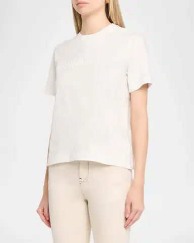 Burberry Frankie Logo Embroidered Short-Sleeve T-Shirt | Thumbnail 4 Burberry Frankie Logo Embroidered Short-Sleeve T-Shirt | Thumbnail 4