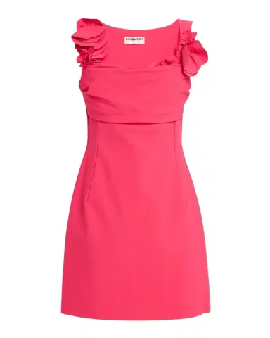 Chiara Boni La Petite Robe Dunca Floral Applique Square-Neck Mini Dress | Thumbnail 1 Chiara Boni La Petite Robe Dunca Floral Applique Square-Neck Mini Dress | Thumbnail 1