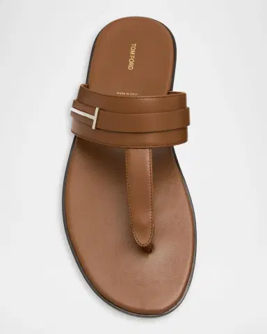 Tom Ford Men's Leather Thong Sandals | Thumbnail 3 Tom Ford Men's Leather Thong Sandals | Thumbnail 3