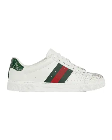 Gucci Men's Ace Studded Leather Low-Top Sneakers | Thumbnail 1 Gucci Men's Ace Studded Leather Low-Top Sneakers | Thumbnail 1