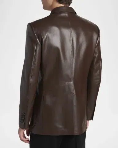 Tom Ford Men's Nappa Leather Blazer | Thumbnail 3 Tom Ford Men's Nappa Leather Blazer | Thumbnail 3