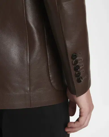 Tom Ford Men's Nappa Leather Blazer | Thumbnail 8 Tom Ford Men's Nappa Leather Blazer | Thumbnail 8