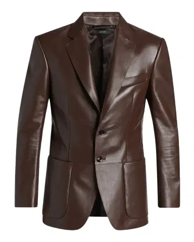 Tom Ford Men's Nappa Leather Blazer | Thumbnail 1 Tom Ford Men's Nappa Leather Blazer | Thumbnail 1