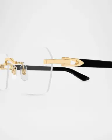 Cartier Men 's Metal & Acetate Rimless Optical Glasses | Thumbnail 3 Cartier Men 's Metal & Acetate Rimless Optical Glasses | Thumbnail 3