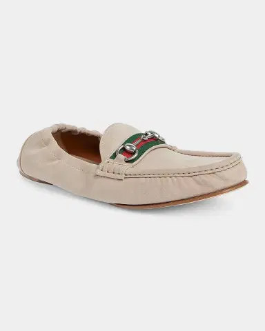 Gucci Men's Horsebit 1953 Suede Moc-Toe Loafers | Thumbnail 7 Gucci Men's Horsebit 1953 Suede Moc-Toe Loafers | Thumbnail 7