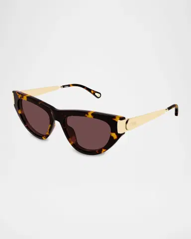 Chloé 54mm Acetate & Metal Cat-Eye Sunglasses | Thumbnail 2 Chloé 54mm Acetate & Metal Cat-Eye Sunglasses | Thumbnail 2