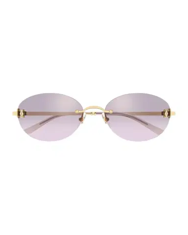 Cartier 54mm Metal Oval Sunglasses | Thumbnail 1 Cartier 54mm Metal Oval Sunglasses | Thumbnail 1