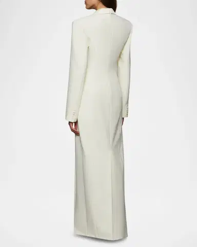 Et Ochs Sylvia Plunging Suiting Column Gown | Thumbnail 5 Et Ochs Sylvia Plunging Suiting Column Gown | Thumbnail 5