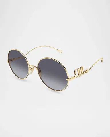 Chloé 56mm Metal Round Sunglasses | Thumbnail 2 Chloé 56mm Metal Round Sunglasses | Thumbnail 2