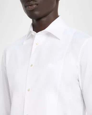 Burberry Men's Slim Fit Cotton Bib-Front Tuxedo Shirt | Thumbnail 5 Burberry Men's Slim Fit Cotton Bib-Front Tuxedo Shirt | Thumbnail 5