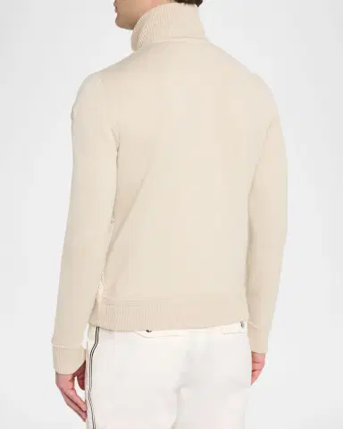 Moncler en 's Padded Zip-Up Wool Cardigan | Thumbnail 3 Moncler en 's Padded Zip-Up Wool Cardigan | Thumbnail 3