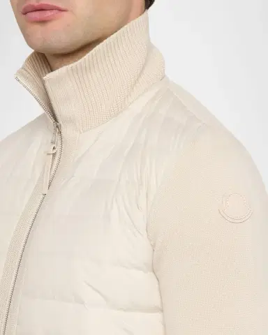 Moncler en 's Padded Zip-Up Wool Cardigan | Thumbnail 5 Moncler en 's Padded Zip-Up Wool Cardigan | Thumbnail 5