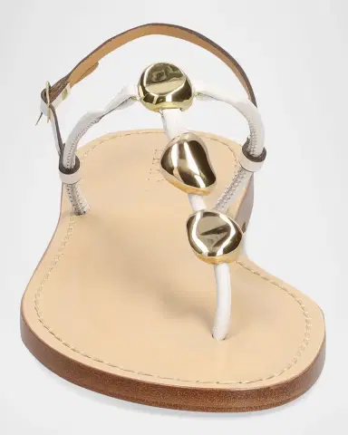 AMANU The Nairobi Leather T-Strap Sandals | Thumbnail 3 AMANU The Nairobi Leather T-Strap Sandals | Thumbnail 3
