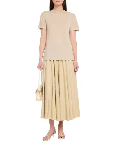Co Cashmere Knit Short-Sleeve Shirt | Thumbnail 1 Co Cashmere Knit Short-Sleeve Shirt | Thumbnail 1
