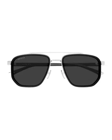 Gucci Men's GG2073S-001 Metal and Acetate Rectangle Sunglasses | Thumbnail 1 Gucci Men's GG2073S-001 Metal and Acetate Rectangle Sunglasses | Thumbnail 1