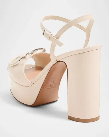 Valentino Garavani 115mm VLogo Signature Patent Leather Platform Sandals | Thumbnail 2 Valentino Garavani 115mm VLogo Signature Patent Leather Platform Sandals | Thumbnail 2