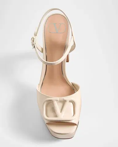 Valentino Garavani 115mm VLogo Signature Patent Leather Platform Sandals | Thumbnail 3 Valentino Garavani 115mm VLogo Signature Patent Leather Platform Sandals | Thumbnail 3