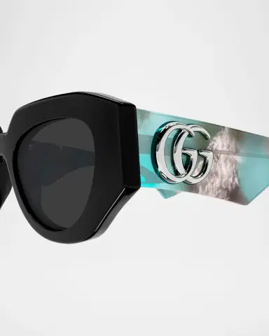 Gucci 51mm Geometric Cat-Eye Sunglasses | Thumbnail 3 Gucci 51mm Geometric Cat-Eye Sunglasses | Thumbnail 3