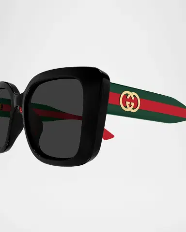Gucci Web Stripe 55mm Square Sunglasses | Thumbnail 3 Gucci Web Stripe 55mm Square Sunglasses | Thumbnail 3