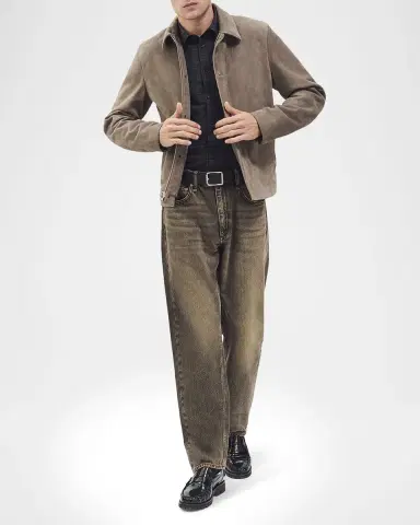 Rag & Bone Men 's Tomlin Cotton Crosshatch Button-Down Shirt | Thumbnail 2 Rag & Bone Men 's Tomlin Cotton Crosshatch Button-Down Shirt | Thumbnail 2