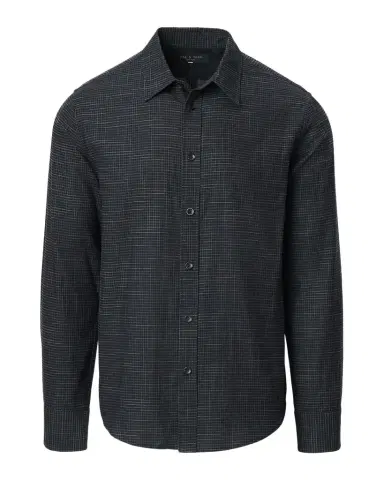 Rag & Bone Men 's Tomlin Cotton Crosshatch Button-Down Shirt | Thumbnail 1 Rag & Bone Men 's Tomlin Cotton Crosshatch Button-Down Shirt | Thumbnail 1