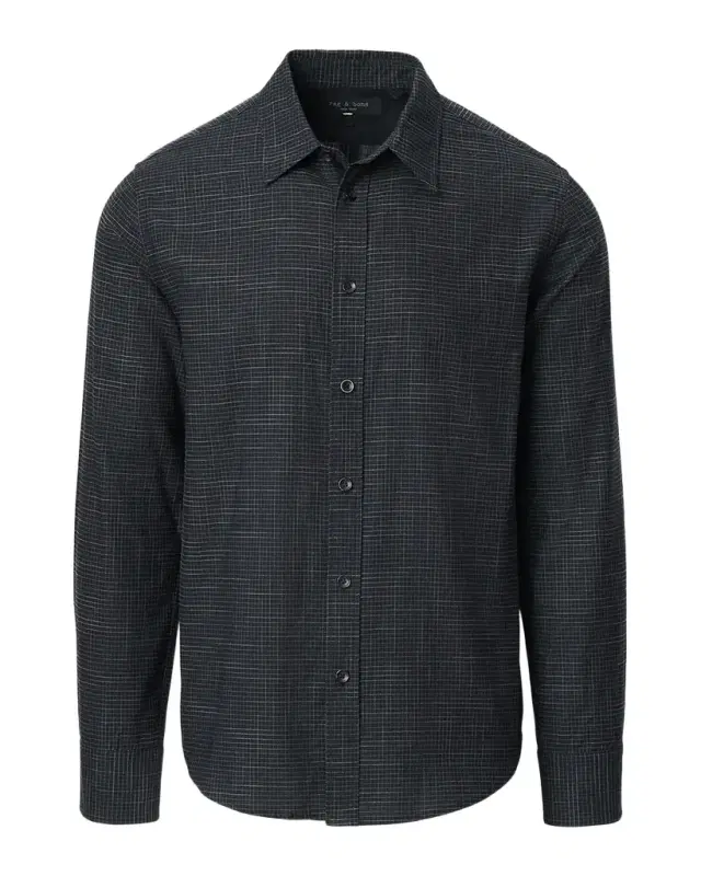 Men 's Tomlin Cotton Crosshatch Button-Down Shirt Men 's Tomlin Cotton Crosshatch Button-Down Shirt