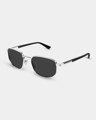 Gucci Men's GG2093S-001 Metal and Acetate Square Sunglasses | Thumbnail 2 Gucci Men's GG2093S-001 Metal and Acetate Square Sunglasses | Thumbnail 2
