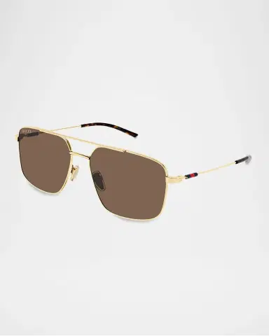 Gucci Men's GG2096SA-004 Metal Rectangle Sunglasses | Thumbnail 2 Gucci Men's GG2096SA-004 Metal Rectangle Sunglasses | Thumbnail 2