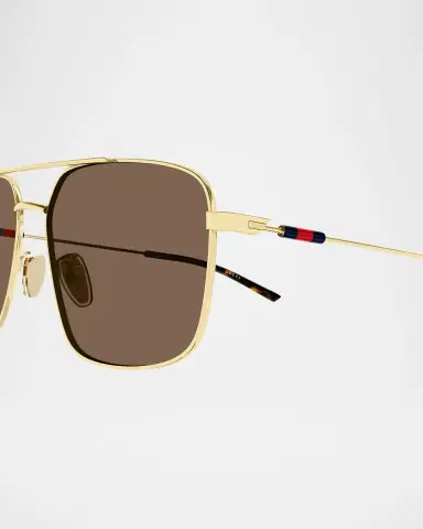 Gucci Men's GG2096SA-004 Metal Rectangle Sunglasses | Thumbnail 3 Gucci Men's GG2096SA-004 Metal Rectangle Sunglasses | Thumbnail 3