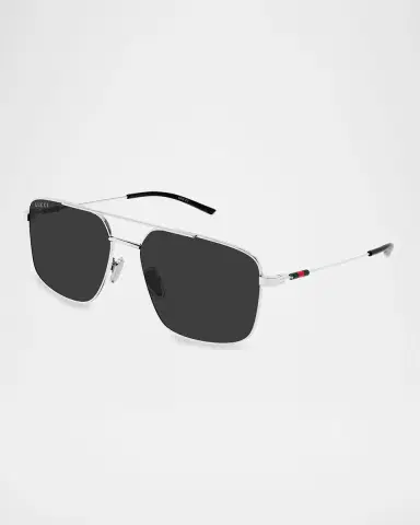 Gucci Men's GG2096SA-001 Metal Rectangle Sunglasses | Thumbnail 2 Gucci Men's GG2096SA-001 Metal Rectangle Sunglasses | Thumbnail 2